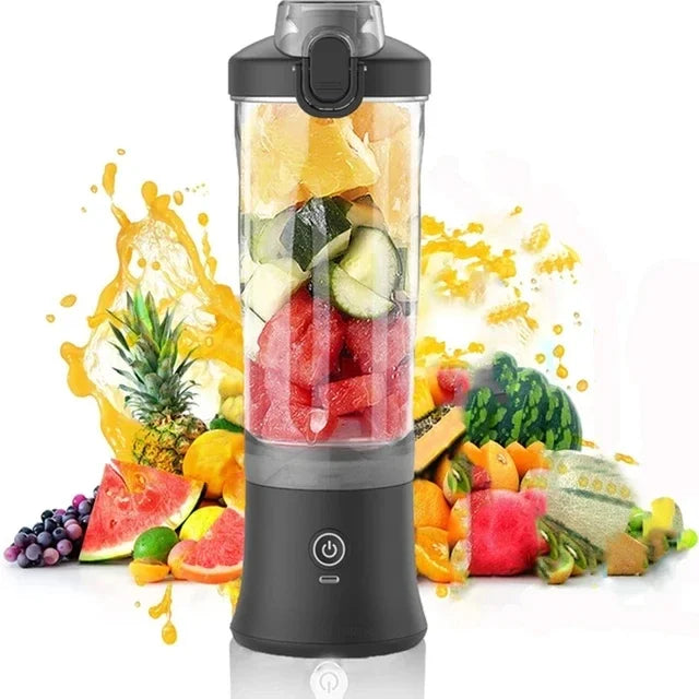 600ml Portable Mini Blender,USB Rechargeable Small Smoothie Blender,Large Capacity Travel Blender Portable Smoothies,Blends Ice